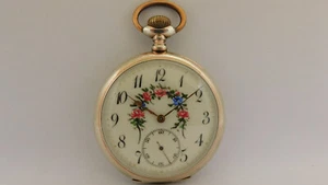 Taschenuhr Silber läuft MOERIS silver pocket watch works A315 - Bild 1 von 15