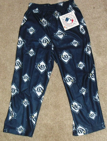 Tampa Bay Rays Kids sz. 4 Small Sleep Pants Pajama Pants New Tags Mlb Cover