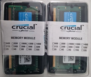Crucial 16GB (2 x 8GB) PC3-12800 (DDR3-1600) SO-DIMM Memory Module -... - Picture 1 of 2