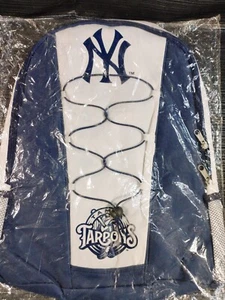 TAMPA YANKEES TARPONS Back Bag Baseball Blue White Zipper Drawstring - Picture 1 of 5