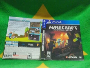 Minecraft Sony PlayStation 4 Cover Art Only - Picture 1 of 1