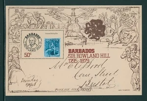 Barbados Scott #494 MNH S/S Sir Rowland Hill Death Centenary PHILATELY $$ - Picture 1 of 1