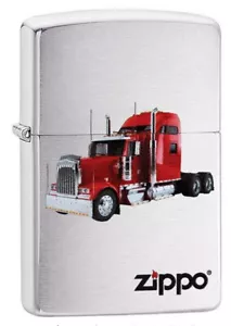 Briquet Zippo RED DIESEL TRUCK DESIGN Brushed Chrome camion neuf dans son emballage d'origine - Photo 1/2