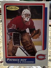 Patrick Roy 1986-87 O-Pee-Chee Rookie Card #53 NM Nice!  See Pics!