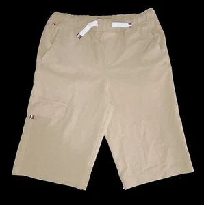 Tommy Hilfiger Beige Elastic Drawstring Waist Quick Dry Pull On Shorts XL or 20 - Picture 1 of 4