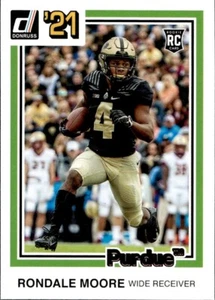 Rondale Moore 2021 Chronicles Donruss 1981 Retro Draft - Bronze RC #45 - Purdue - Picture 1 of 2