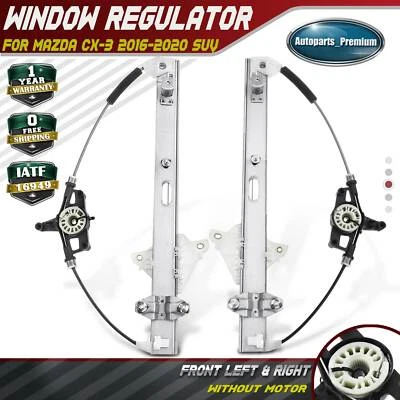 2x Regulador de ventana eléctrica para Mazda CX-3 2016 2017-2020 SUV delantero izquierdo y derecho Foto 1 de 4