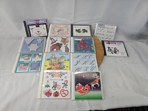 VTG Janome Memory Card Lot Of 13 Design Memory Cards Sewing Machine Embroidery - Picture 1 of 8