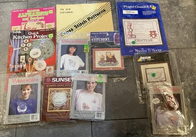 Vintage Wearables to Cross Stitch Kits, Leisure Arts Books. - Image 1 of 4