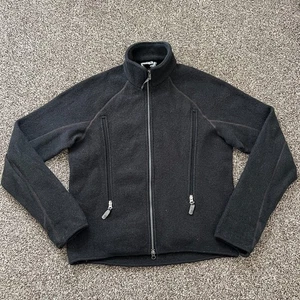 IBEX Mens Size Large 100% Boiled Wool Heavy Full Zip Jacket Gray Heavyweight USA - Picture 1 of 6
