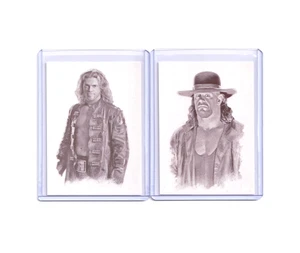 (2 PACK) Edge & The Undertaker - WWE 2008 Topps Ultimate Rivals Tattoo - Picture 1 of 2