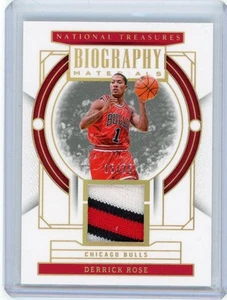 2023-24 Panini National Treasures Patch Gold #BGM-ROS Derrick Rose #15/25 - Picture 1 of 2