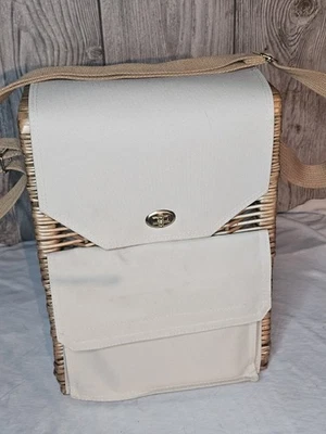 Cesta de picnic Time Córcega vino y queso cesta de picnic bolsa de vino regalo para vino Foto 1 de 4