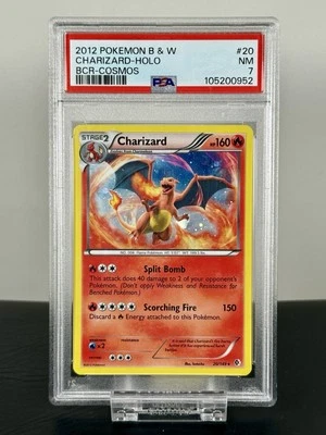 2012 Pokemon B & W CHARIZARD Boundaries Crossed Cosmos Holo PSA 7 - Image 1 of 2