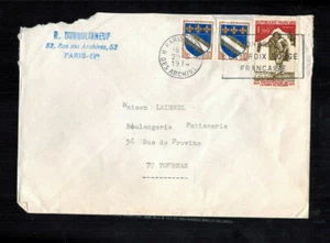 A-1551**FRANCE 1974 COVER with SLOGAN CANCEL** TO TOURNAN EN BRIE - Picture 1 of 2