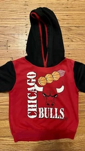 Vintage Kids 4T Chicago Bulls Made In USA Official NBA Apparel Hoodie 1990s - Picture 1 of 8