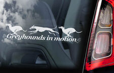 Greyhounds En Mouvement Voiture Autocollant,Lévrier Chien Signe Autocollant