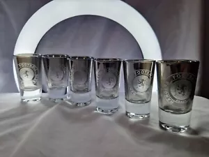 GLASGOW RANGERS shoot glasses set of 6 x 30ml,Unwonted gift . - Foto 1 di 4