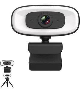 1080P Full HD Webcam/Computer Camera/Laptop USB PC Webcam with Microphone,Tripod - Picture 1 of 4