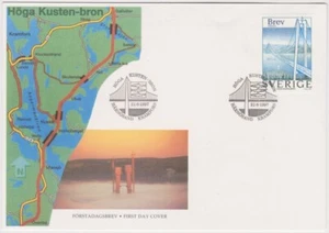 Svezia FDC 1997, Inaugurazione del ponte costiero alto (Högakustenbron) - Foto 1 di 1