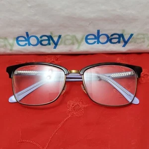 MP Eye Q MP105 PURPLE 53¤16 135 Tortoise Eyeglasses "Frames Only" - Rx Unknown - Picture 1 of 24