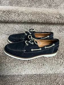 Jimmy Choo Herren Bootsschuhe Navy Canvas mit Glitzerakzenten. Größe EU 44 / US 11 - Bild 1 von 14