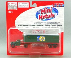 CMW Mini Metals Diecast 1:87 HO 41/46 Chevrolet Railway Express Tractor Trailer - Picture 1 of 3