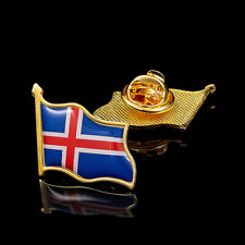 Iceland Brooch National Lapel Pin Waving Brooch Pin Lovely Clothes Bags Backpack