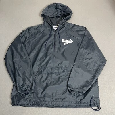 Chaqueta University at Buffalo Para Hombre XL Azul Anorak Pullover Con Capucha Embalable MV Foto 1 de 4