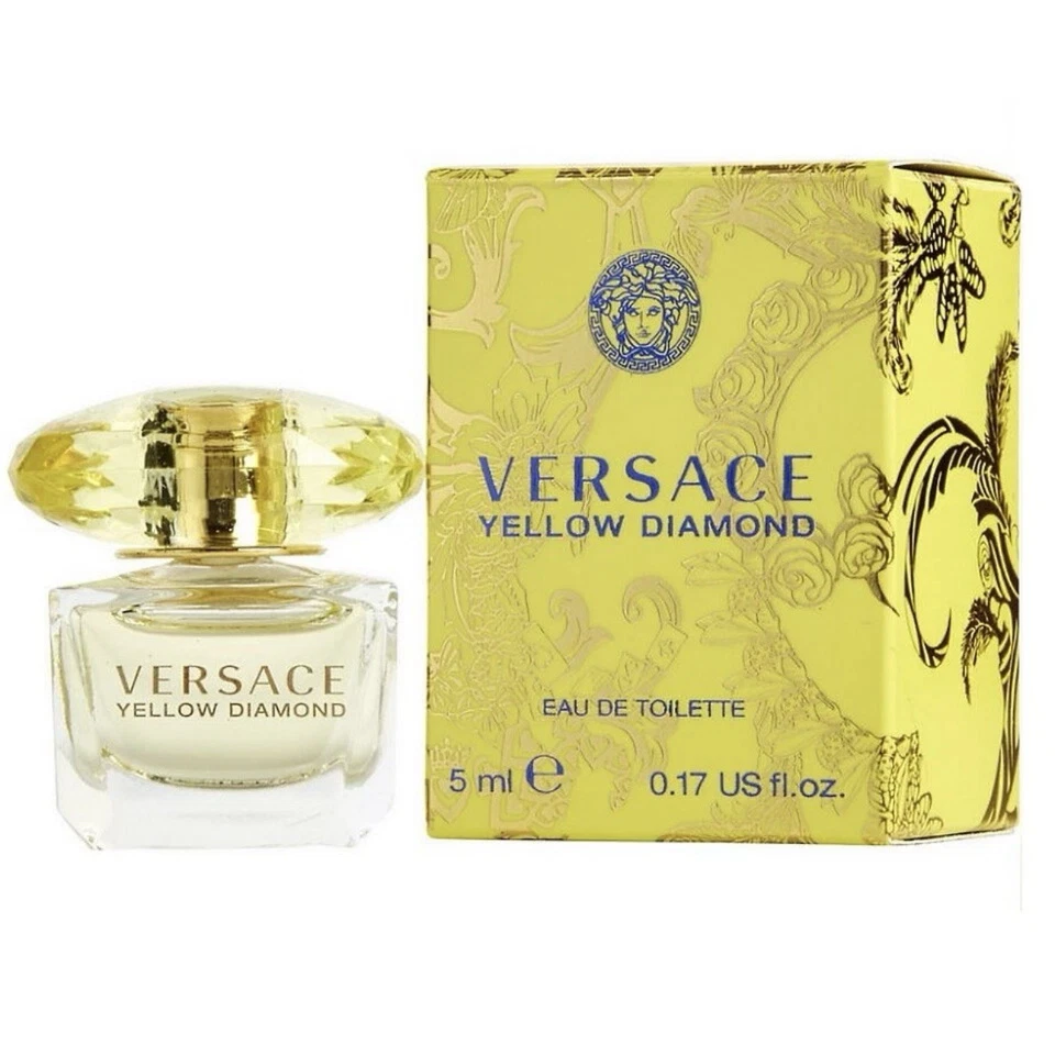 Versace Diamante Amarillo Eau de Toilette Perfume Mini Viaje .17 FL OZ/5 ML NUEVO EN CAJA Foto 1 de 1