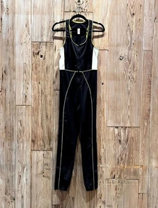 Gigi C Sport Taylor Catsuit L Schwarz Weiß Grün Neu mit Etikett Damen Activewear Overall - Bild 1 von 7