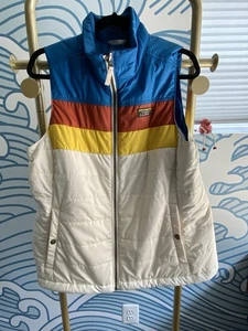 ll bean colorblock vest NWOT women’s Large - Picture 1 of 3