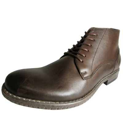Steve Madden Mens Botín Bajo De Cuero Grafton, Marrón, US 9 - Imagen 1 de 3