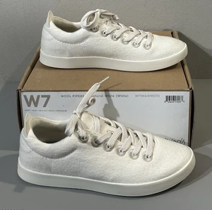 Zapatilla deportiva Allbirds para mujer de lana blanca natural de moda talla 7 - Imagen 1 de 7