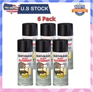 Rust-Oleum 215215-6PK Stops Rust Rust Reformer Spray, 10.25 oz, Black, 6 Pack - Picture 1 of 10