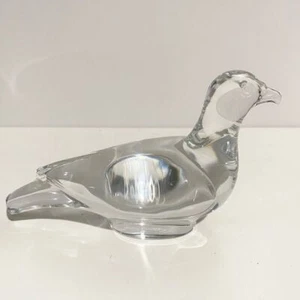 Baccarat Crystal Glass Paper Weight Bird Dove Figure - Picture 1 of 5