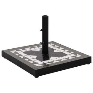 NNEVL Parasol Base Black and White Square 12 kg - Picture 1 of 7