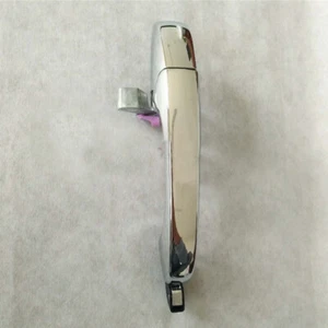 1x FOR Chrysler 300C 2005-2010 Car Rear Left Side Door Outer Silver Handle Trim - Picture 1 of 1
