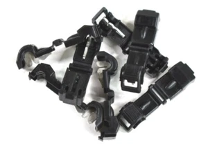 Terminales de conector de cable eléctrico MVP 25 negro Tee Tap 22-26 Ga AWG T-Tap - Imagen 1 de 3