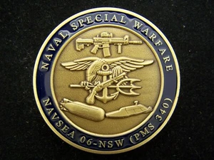 Naval Special Warfare PMS340 Challenge Coin V1 - Picture 1 of 2