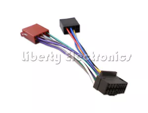 Arnés de cableado estéreo de 16 pines para radio de automóvil Sony Cdx Mdx Mex Xr - Imagen 1 de 2