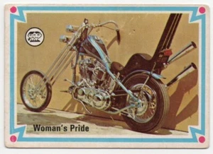 1974 Scanlens Choppers & Hot Bikes (49) Woman's Pride - Picture 1 of 2