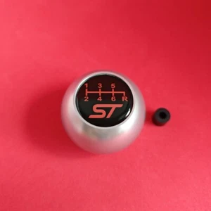 CHROME 6SP SHORT BALL SHIFT GEAR KNOB for FOCUS MK2 MK3 MK4 FIESTA MK7 MK8 ST RS - Picture 1 of 6