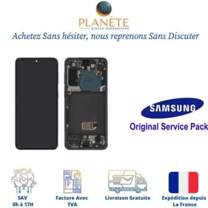 Original Ecran LCD Complet Gris Sur Châssis Pour Samsung Galaxy S21 5G G991B - Photo 1 sur 1