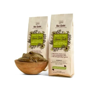 Nat Habit Fresh Ready To Apply Henna Paste Pack of 2 Natural Rajasthani Henna - Picture 1 of 11