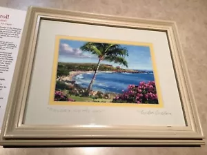 HAWAIIAN Mike Carroll Signed Matted Framed Print - Colors By The Bay & Store Bag - Picture 1 of 13