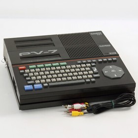 CASIO MSX PV-7 Personal Computer with Expansive Unit KB-7 Tested Japan PV70726