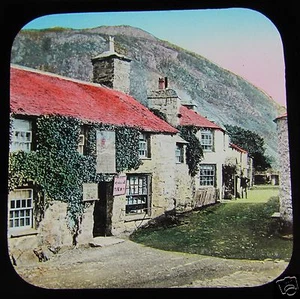 Linterna mágica de vidrio COLOR CASA PRÍNCIPE LLEWELLYN C1890 L66 GALES - Imagen 1 de 2