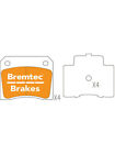 Bremtec Euroline Ceramic Brake Pad Fits Jaguar Mk X 4.2 420 (Bt2021elc)