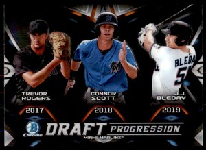 2019 Bowman Draft  CromeProgression Connor Scott/J.J. Bleday/Trevor Rogers